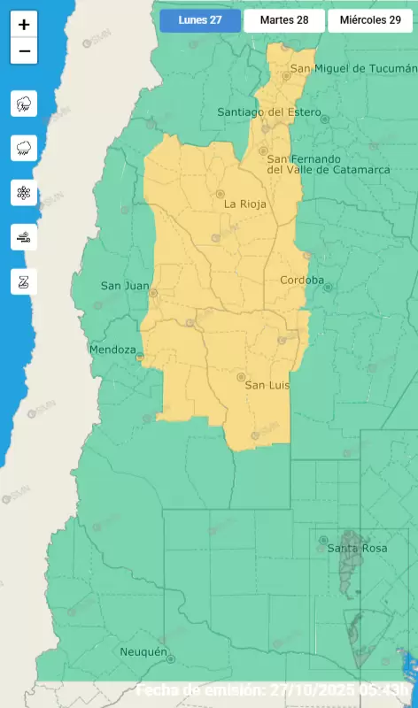 mapa de alertas