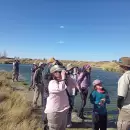 M�s de 50 personas participaron en una jornada de observaci�n de aves en Llancanelo