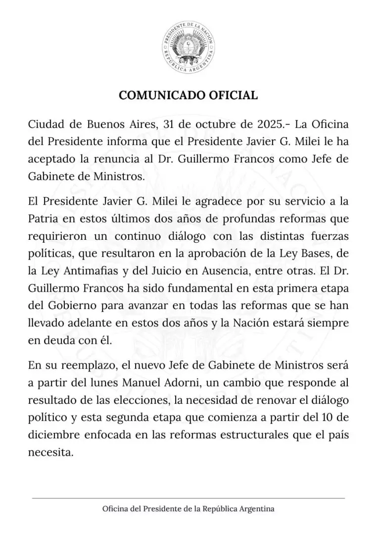 comunicado