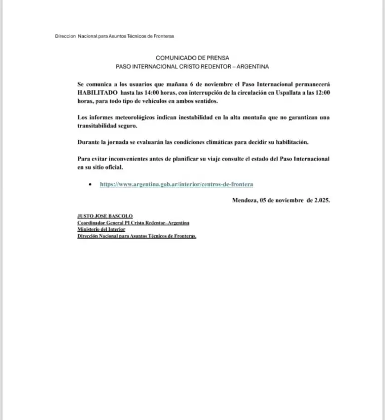 comunicado