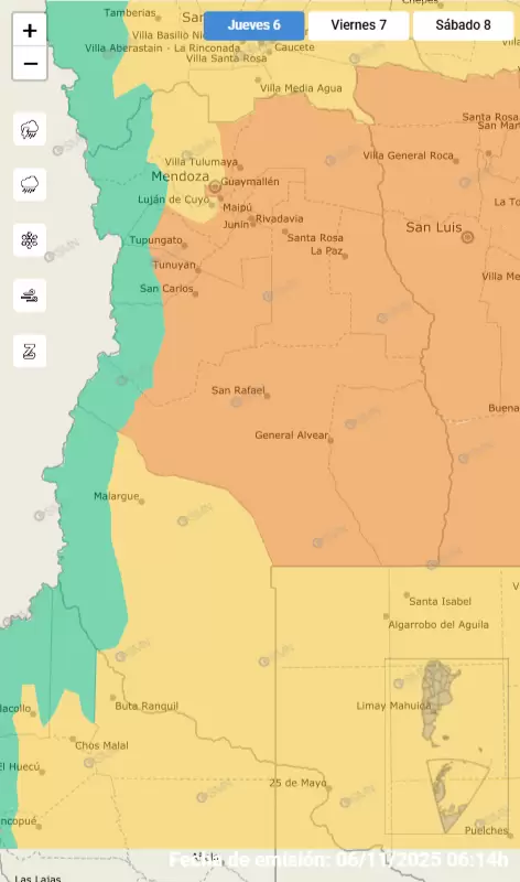 mapa de alertas