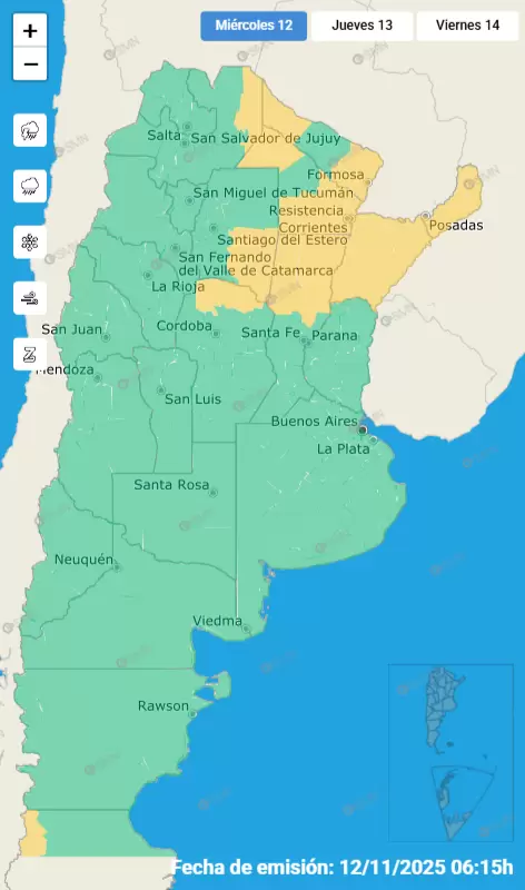 mapa de alertas
