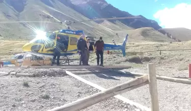 Evacuaron al primer herido de la temporada del Parque Aconcagua