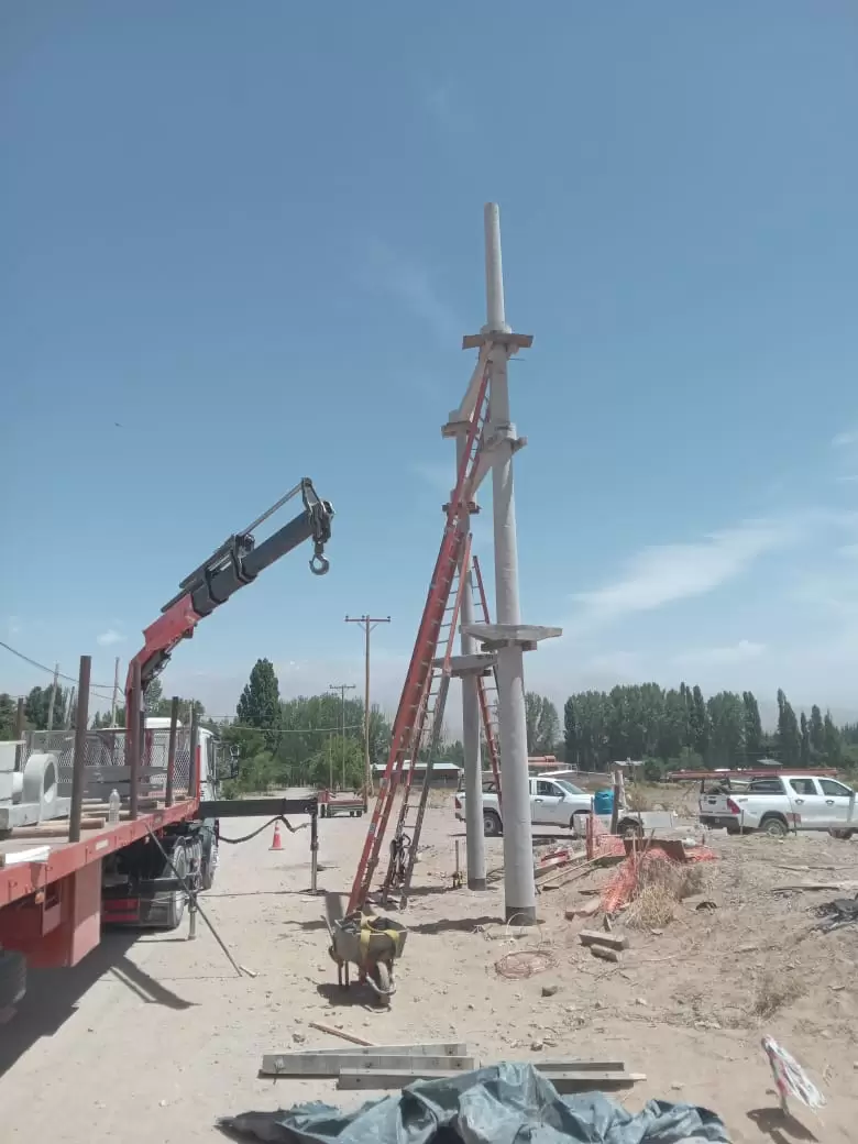 obras eléctricas en Uspallata (2)