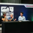 Capital, en la presentación del libro “Correr para no temblar”, en la antesala de la Maratón Nocturna