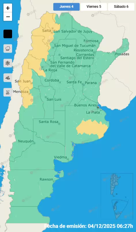 mapa de alertas