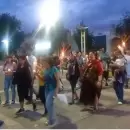 Una "marcha de antorchas por el agua" tuvo lugar en General Alvear