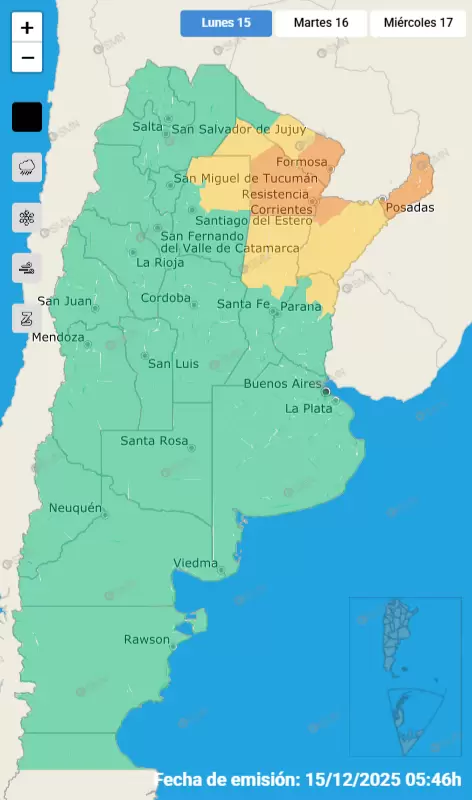mapa de alertas