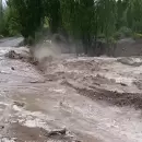 (Videos) Así fue la impresionante crecida en la ruta 89, en Potrerillos: volvió a habilitarse con precaución