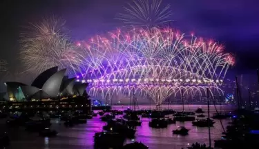 A�o nuevo fuegos artificiales