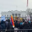 Protestas contra la intervenci�n en Venezuela se replican en EE.UU., Espa�a y Francia