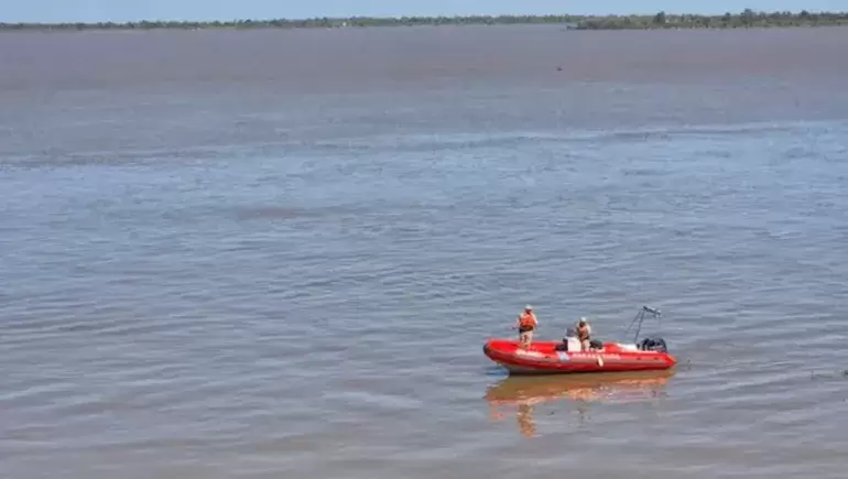 búsqueda en el río Paraná en Santa Fe