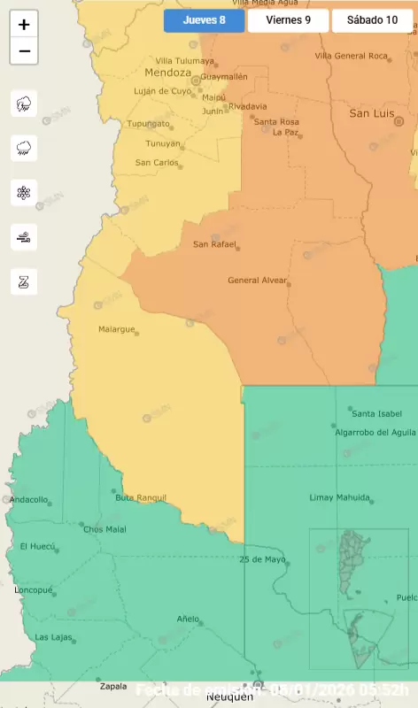 mapa de alertas