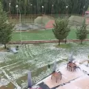 (Videos) Un fuerte temporal de granizo y agua se desat� en Uspallata y sigui� en Las Heras