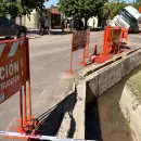 (Video) Las im�genes del colapso de un colector cloacal que se trag� un cami�n en Maip�