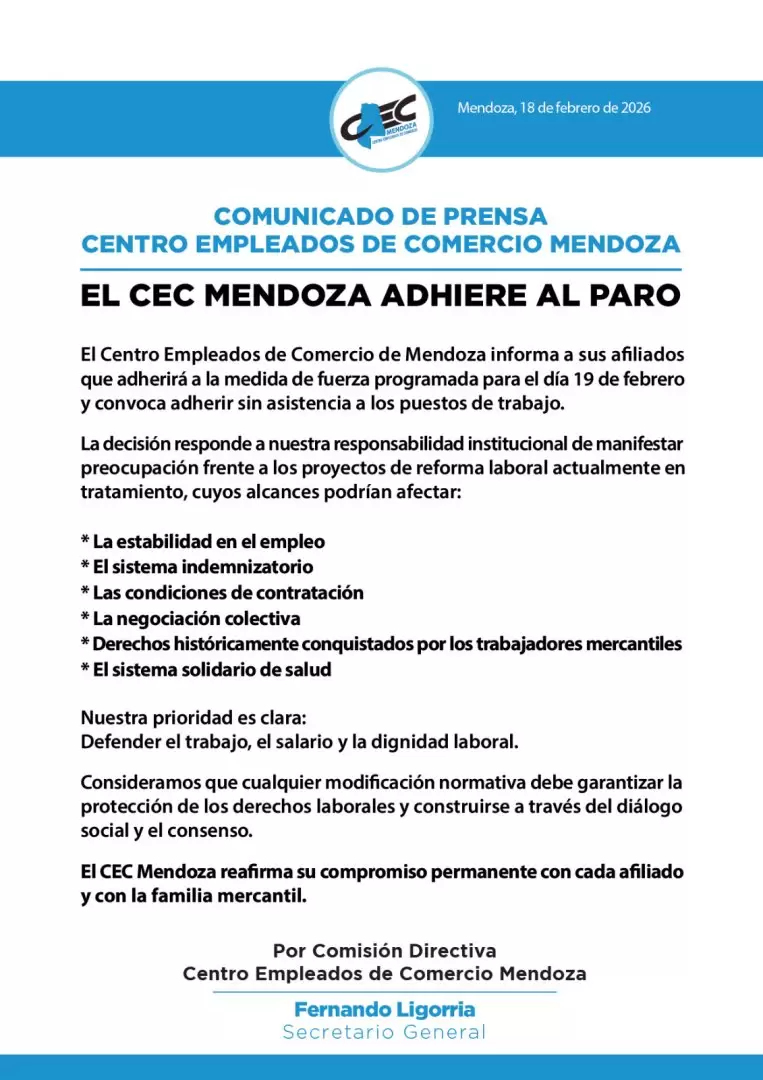 comunicado oficial