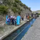 Inauguraron una obra en Potrerillos para prevenir los da�os por las tormentas