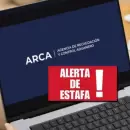 ARCA alertó por correos falsos que buscan robar datos de contribuyentes
