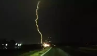 Rayo en l aruta 7 de mendoza