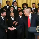 (Videos) Trump recibi� a Messi en la Casa Blanca, entre elogios y comparaciones con Pel�