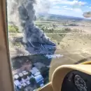 (Videos): Un impactante incendio se desat� en el Casino Fuente Mayor de San Mart�n