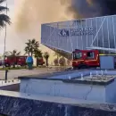 Defensa Civil confirm� que no hubo v�ctimas ni intoxicados de gravedad en el incendio del Casino