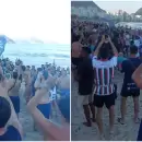 (Videos) Fiesta Azul: los hinchas de Independiente Rivadavia coparon Río de Janeiro
