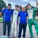 Colapinto llegó a la Argentina para su exhibición: corrió en karting y se reencontró con amigos