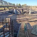 Avanza la obra del nuevo puente Luján de Cuyo-Perdriel y ya colocaron la mitad de los pilotes
