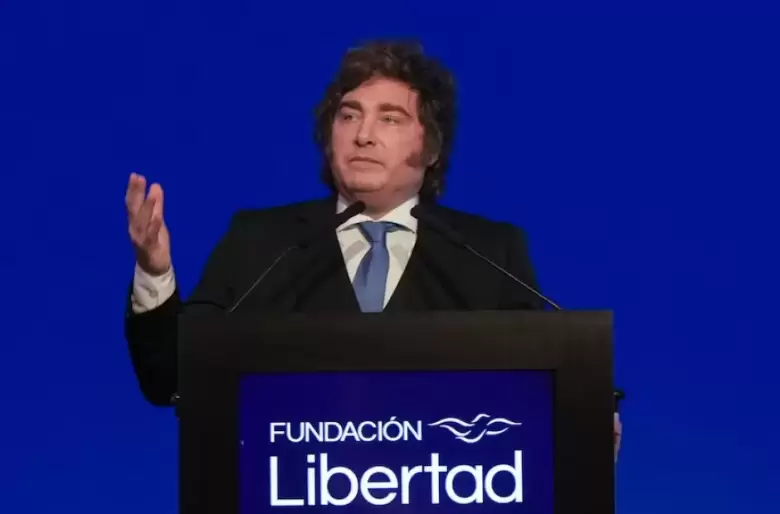 Milei en la Fundaci�n Libertad