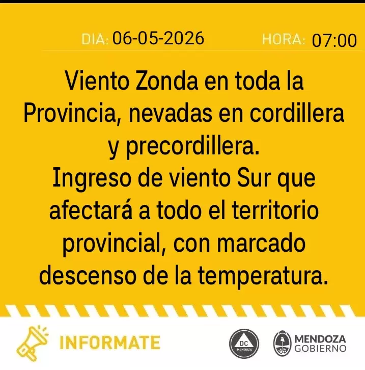 alerta amarilla 6 de mayo