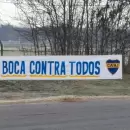 (Video) "Boca contra todos": los llamativos pasacalles que aparecieron en el predio y en La Bombonera