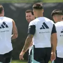 El d�a despu�s del hat-trick: Messi se entren� con baja intensidad pensando en Austria