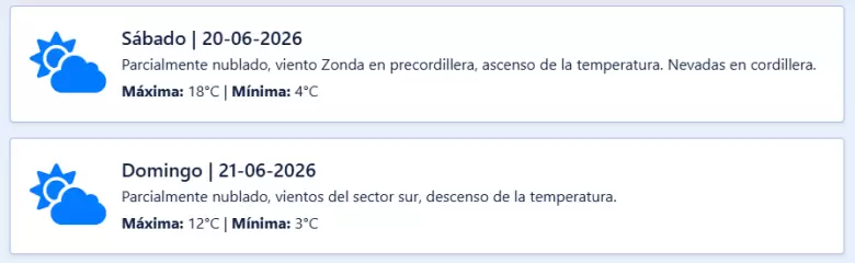 clima 20 junio