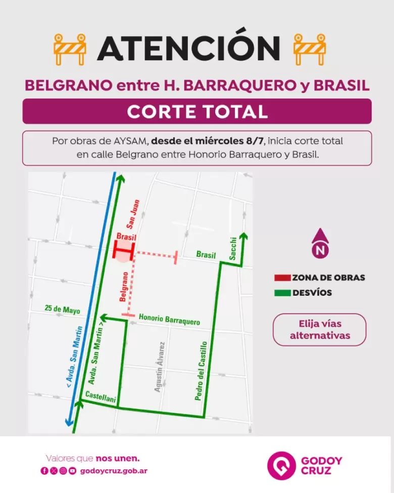 corte de calle