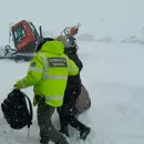 (Video) Rescataron a otros diez turistas en la alta montaña, por el intenso temporal de nieve