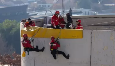 Simulacro de incendio Hospital Central